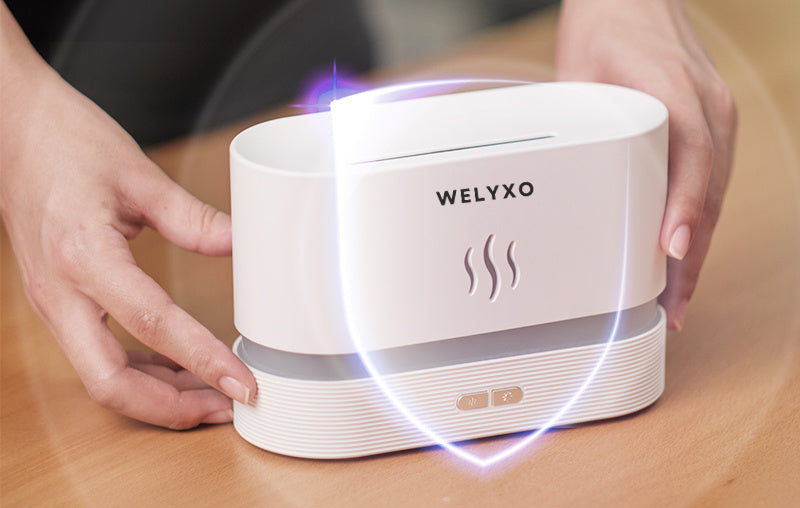 Diffusore di Aromi e Umidificatore USB con Effetto Fiamma – 180 ml