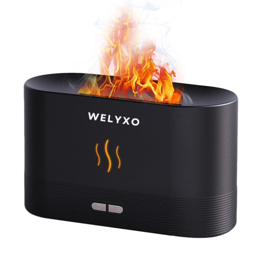 Diffusore di Aromi e Umidificatore USB con Effetto Fiamma – 180 ml