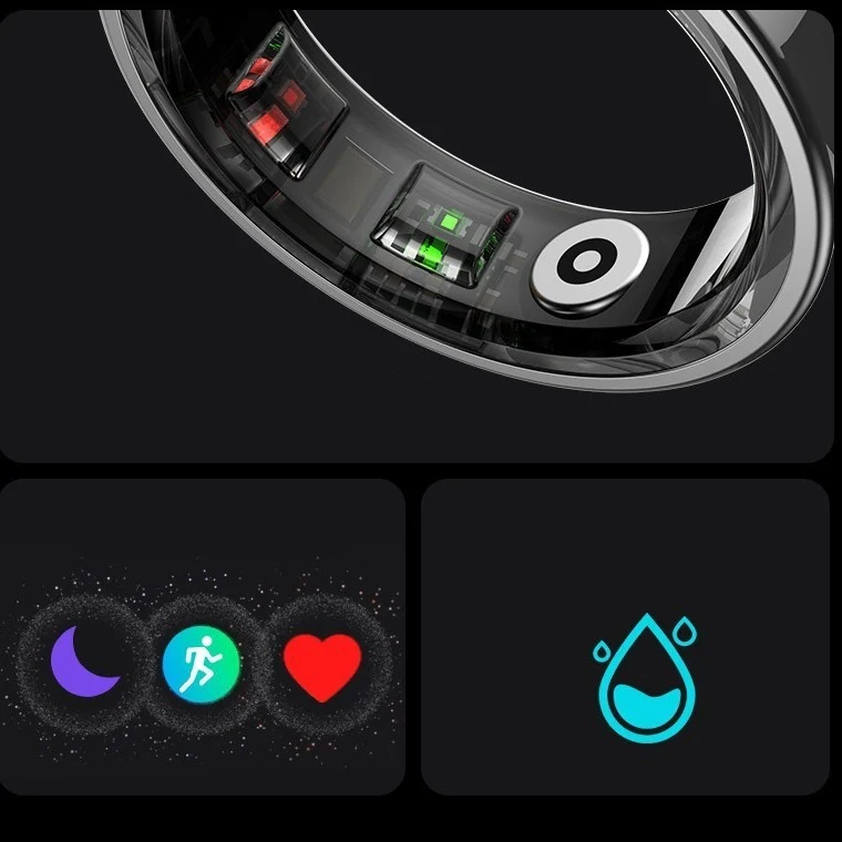 Anello Smart con Monitoraggio del Battito Cardiaco e del Sonno